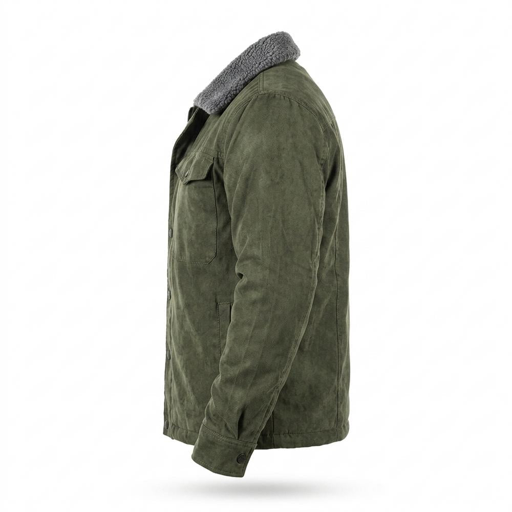 Lederjacken Outlet24 - Duses | Gefütterte Veloursartige Wildleder-Jacke Herren