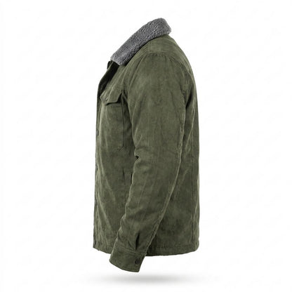 Lederjacken Outlet24 - Duses | Gefütterte Veloursartige Wildleder-Jacke Herren