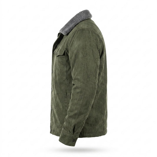 Lederjacken Outlet24 - Duses | Gefütterte Veloursartige Wildleder-Jacke Herren