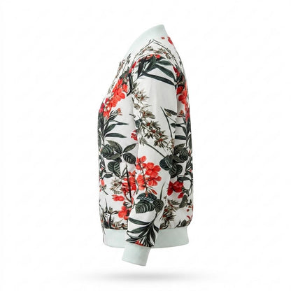 Lederjacken Outlet24 - Yures | Geblümt Reißverschluss Jacke Damen