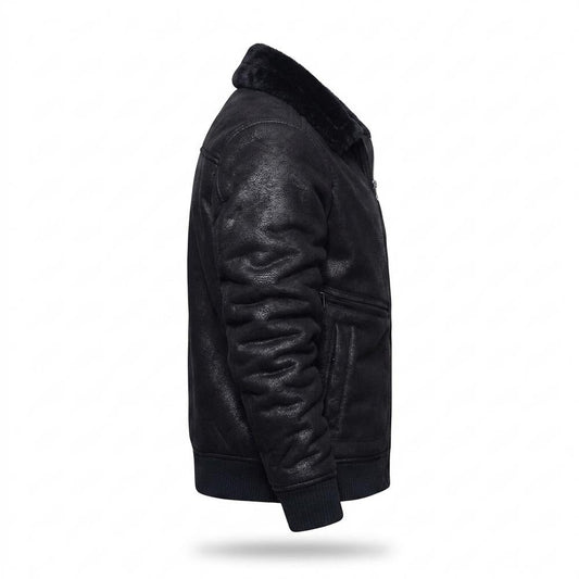 Lederjacken Outlet24 - Migim | Gefüttert Strukturiert Lederjacke Herren