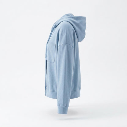 Lederjacken Outlet24 - Rozod | Geknöpfte Kapuzen Jacke Damen