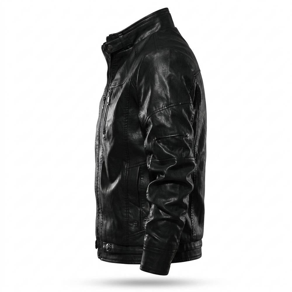 Lederjacken Outlet24 - Lidon | Gesteppt Körperbetont Lederjacke Herren