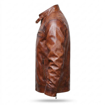 Lederjacken Outlet24 - Kehot | Gesteppt Gefüttert Lederjacke Herren