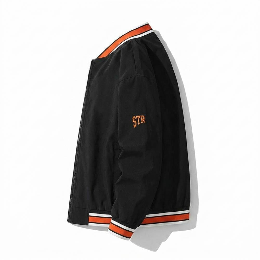 Lederjacken Outlet24 - Lemer | Bestickte Gezipte Jacke Unisex