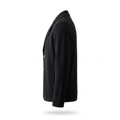 Lederjacken Outlet24 - Yugud | Strukturierte Geknöpfte Strickjacke Herren