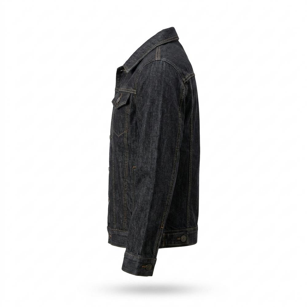 Lederjacken Outlet24 - Eurem | Geknöpft Langärmlig Jacke Herren