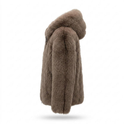 Lederjacken Outlet24 - Mihum | Gefütterte Pelzartige Jacke Unisex
