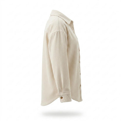 Lederjacken Outlet24 - Cevir | Geripptes Langärmliges Hemd Damen