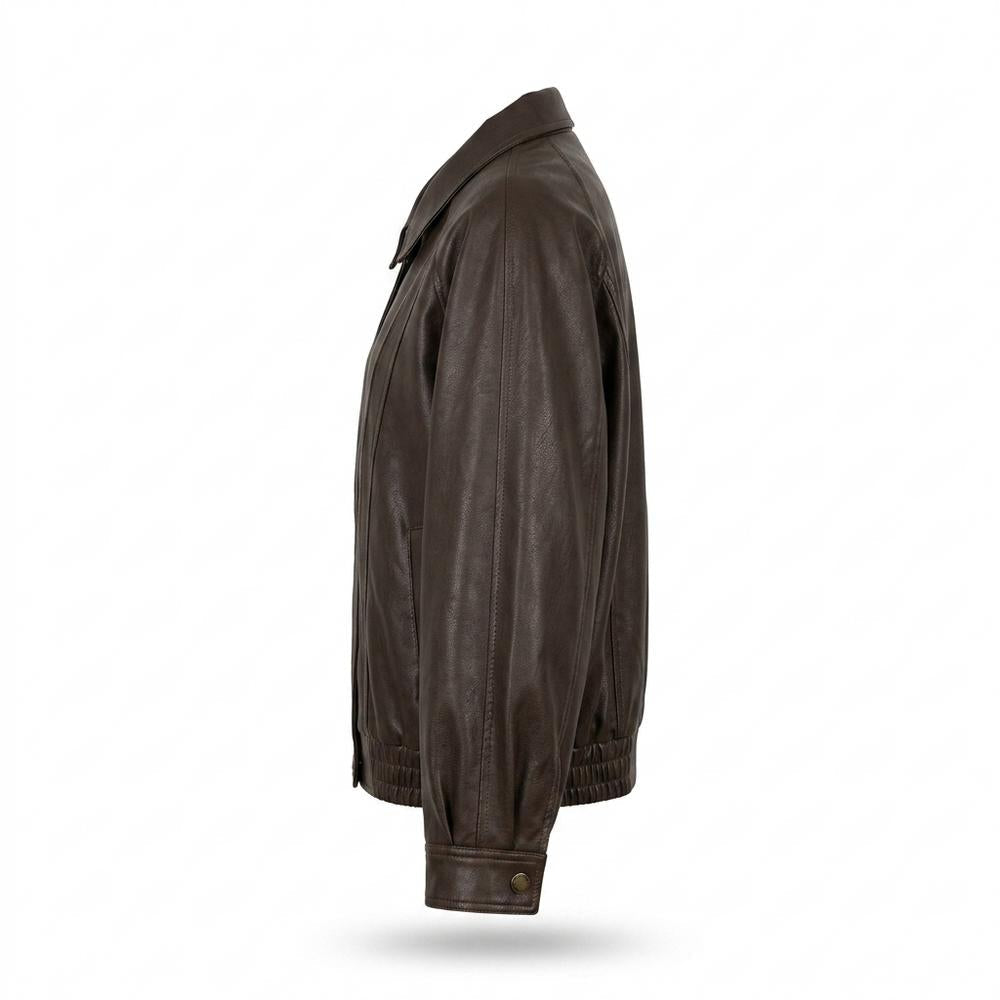 Lederjacken Outlet24 - Eefiv | Oversized Reißverschluss Lederjacke Damen