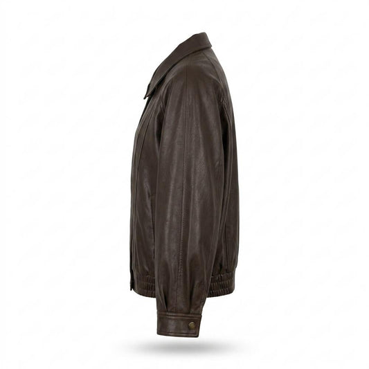 Lederjacken Outlet24 - Eefiv | Oversized Reißverschluss Lederjacke Damen