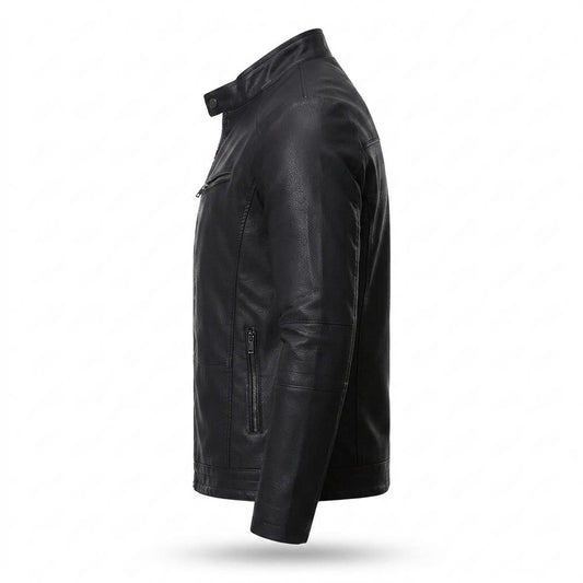 Lederjacken Outlet24 - Vifat | Gefütterte Taillierte Lederjacke Herren