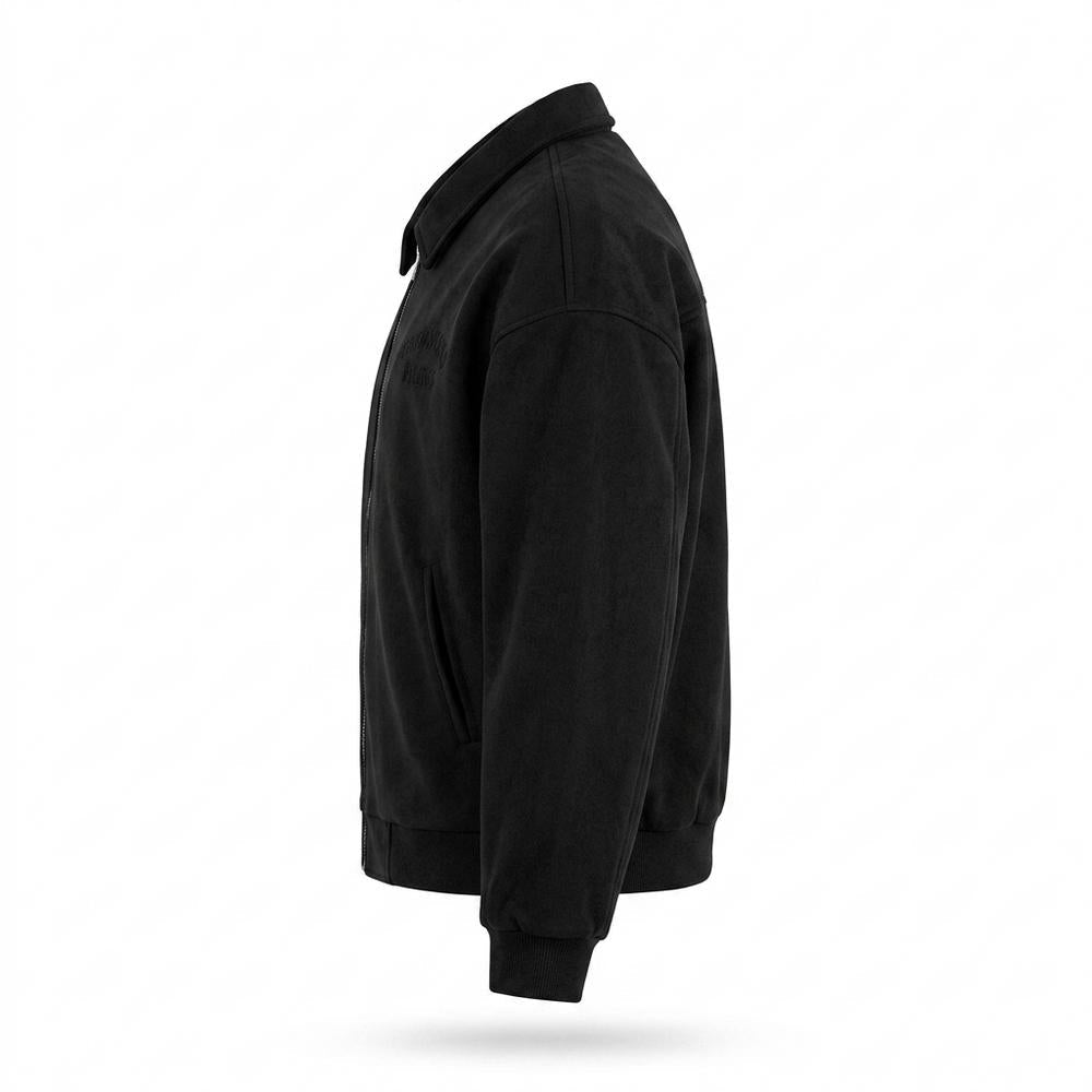 Lederjacken Outlet24 - Kazol | Velourartige Kastige Wildleder-Jacke Unisex