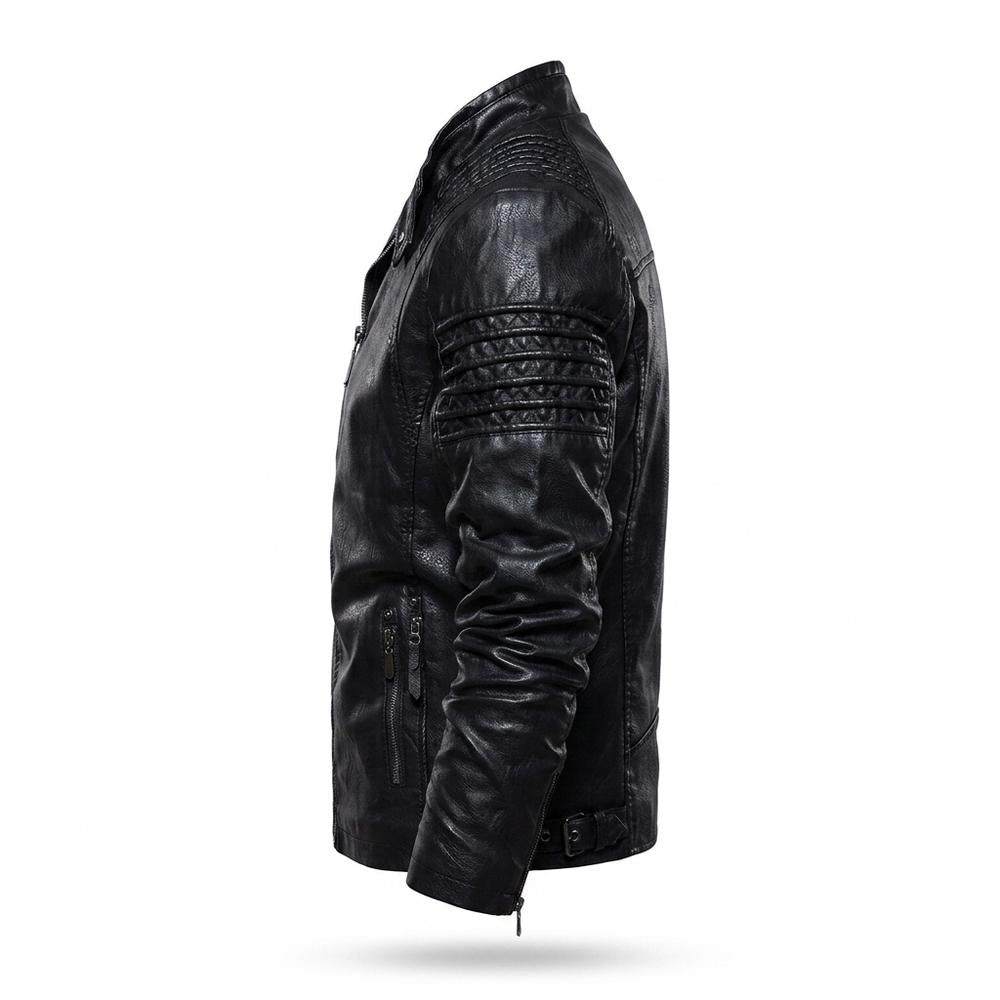 Lederjacken Outlet24 - Terid | Gesteppt Gefüttert Lederjacke Herren