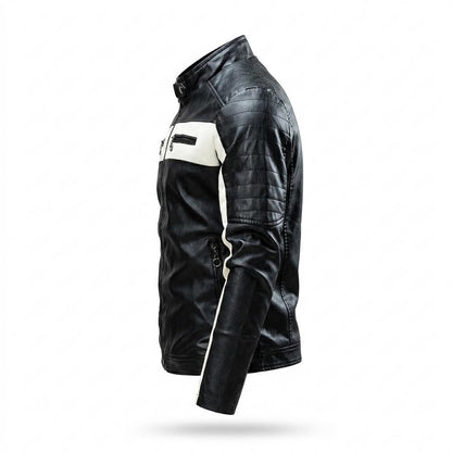 Lederjacken Outlet24 - Eifer | Gesteppt Zweifarbig Lederjacke Herren