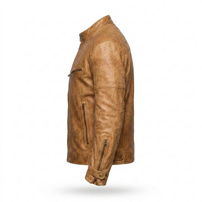 Lederjacken Outlet24 - Rupet | Gewachst Tailliert Lederjacke Herren