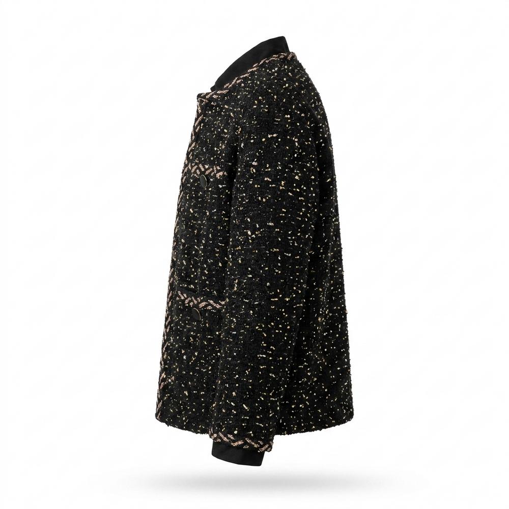 Lederjacken Outlet24 - Netes | Strukturiert Kragenlos Jacke Damen