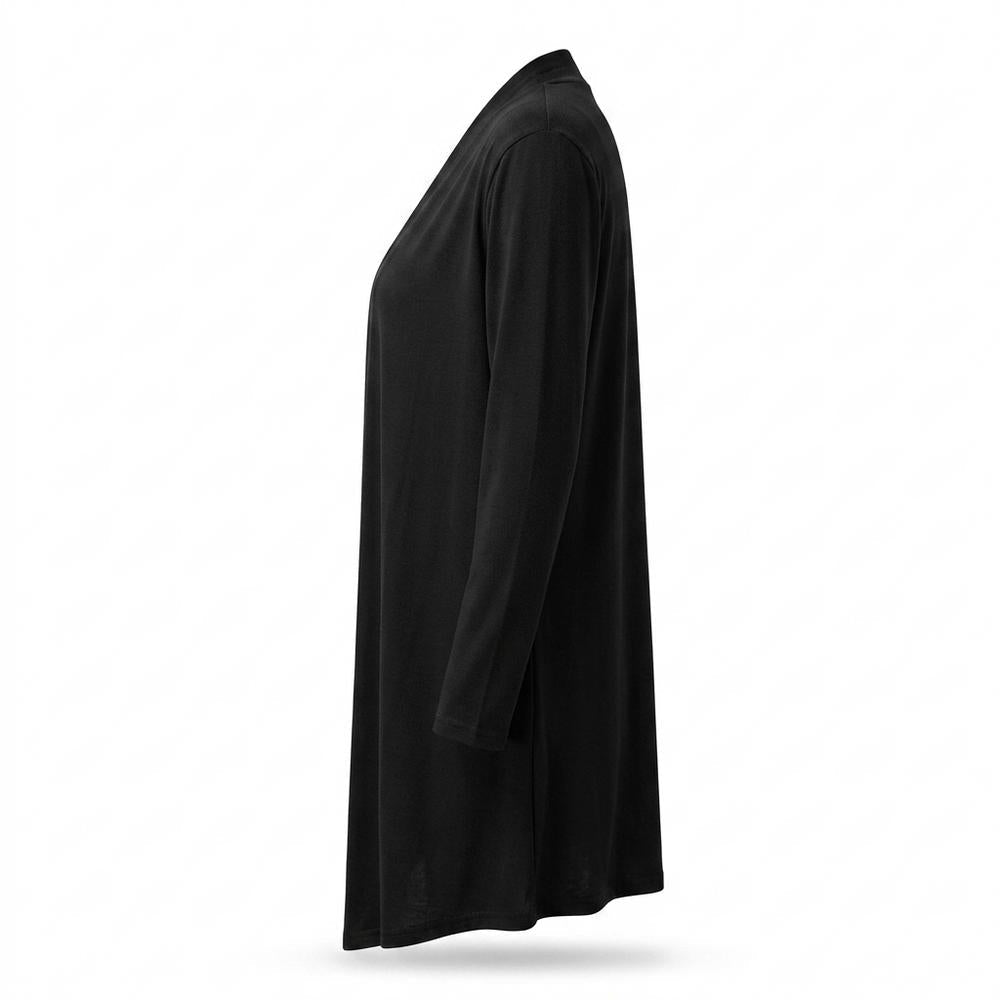 Lederjacken Outlet24 - Nulun | Asymmetrischer Offener Cardigan Damen