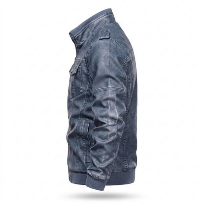 Lederjacken Outlet24 - Nehas | Gewaschen Gefüttert Lederjacke Herren