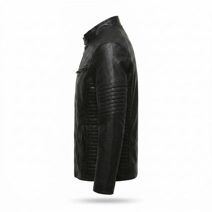 Lederjacken Outlet24 - Lupot | Gesteppt Tailliert Lederjacke Herren