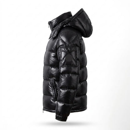 Lederjacken Outlet24 - Dudod | Glänzend Gefüttert Jacke Herren