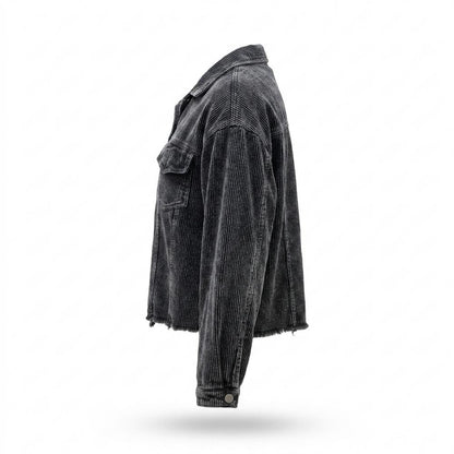 Lederjacken Outlet24 - Cizat | Gerippt Gewaschen Jacke Damen