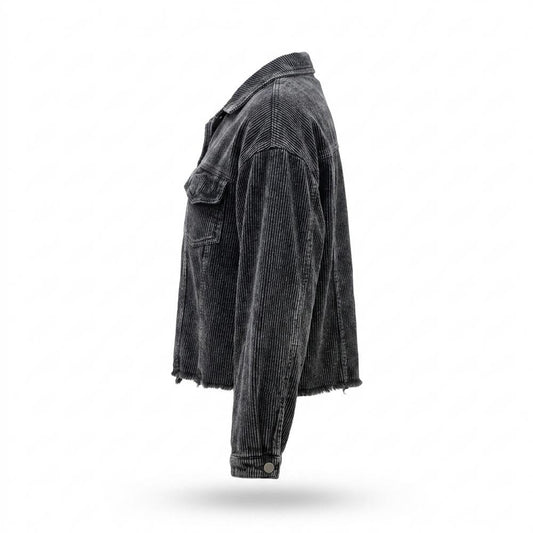 Lederjacken Outlet24 - Cizat | Gerippt Gewaschen Jacke Damen