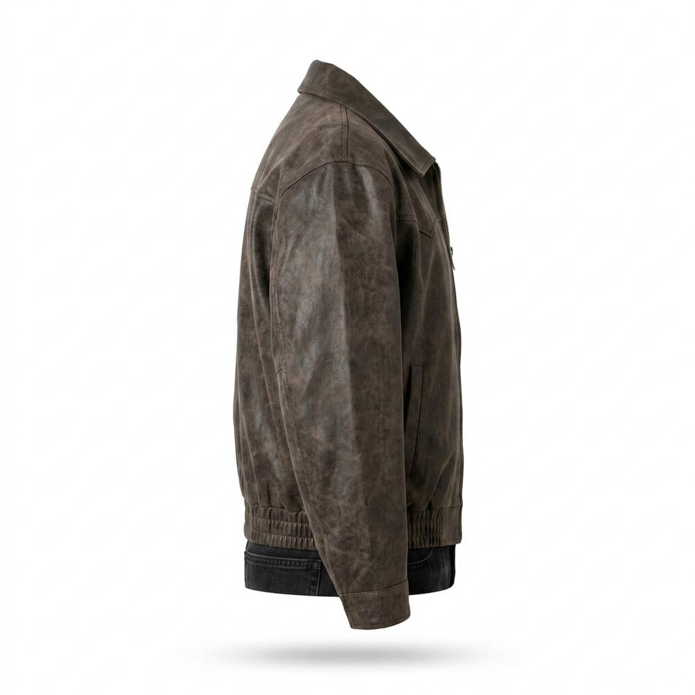 Lederjacken Outlet24 - Zakis | Velours Reißverschluss Wildleder-Jacke Herren