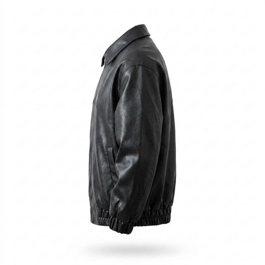 Lederjacken Outlet24 - Vaner | Locker Geschnittene Matte Lederjacke Unisex