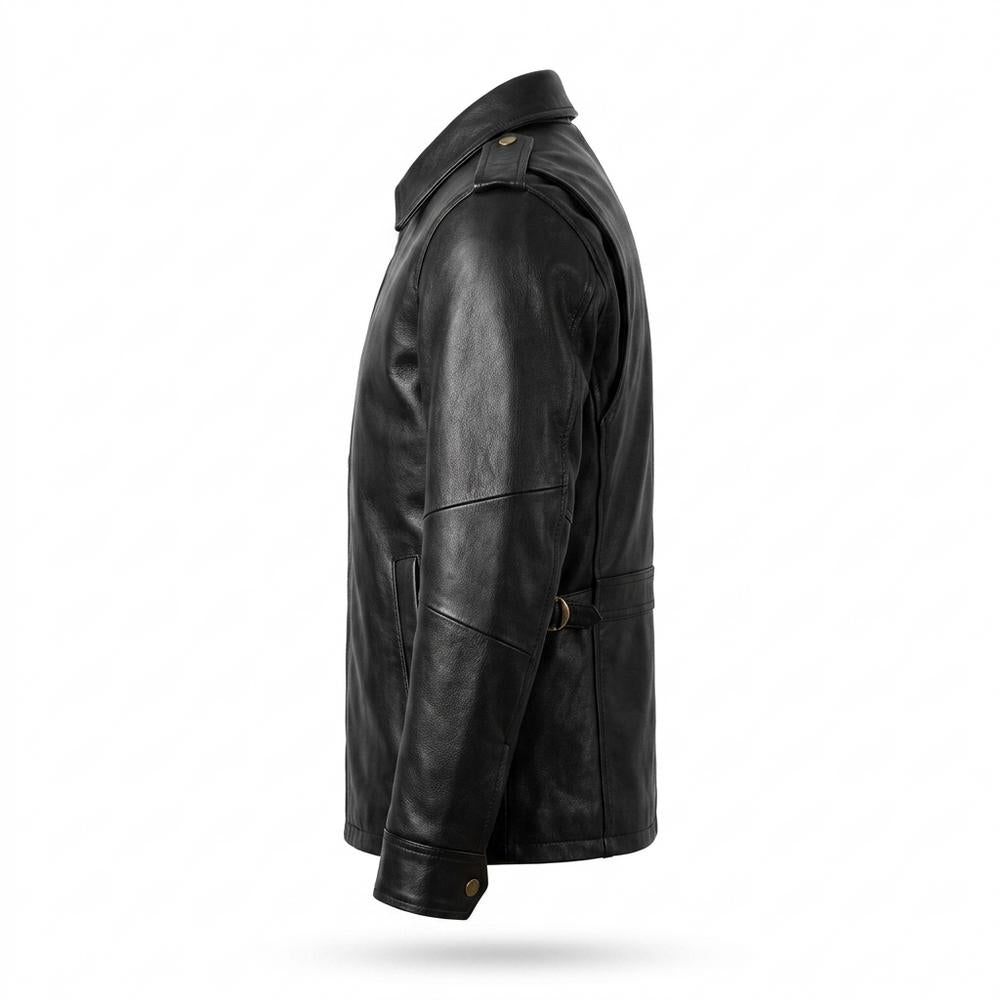 Lederjacken Outlet24 - Tamel | Durchgehend Tailliert Lederjacke Herren