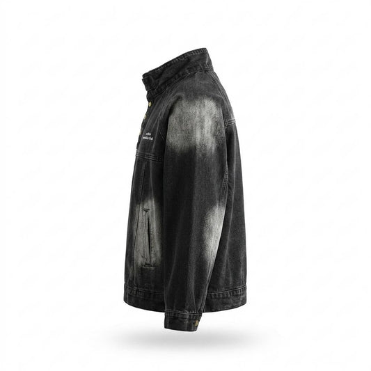 Lederjacken Outlet24 - Lanon | Gewaschene Hochgeschlossene Jacke Unisex