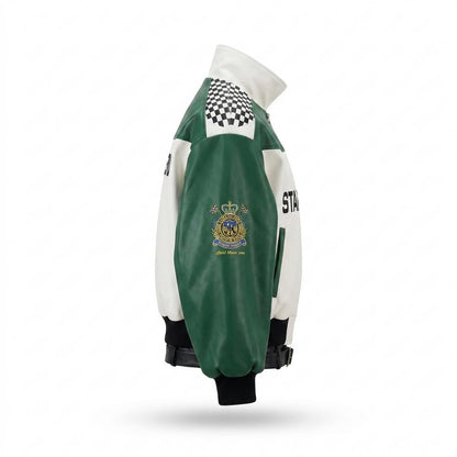 Lederjacken Outlet24 - Momas | Zweifarbig Weit Lederjacke Unisex