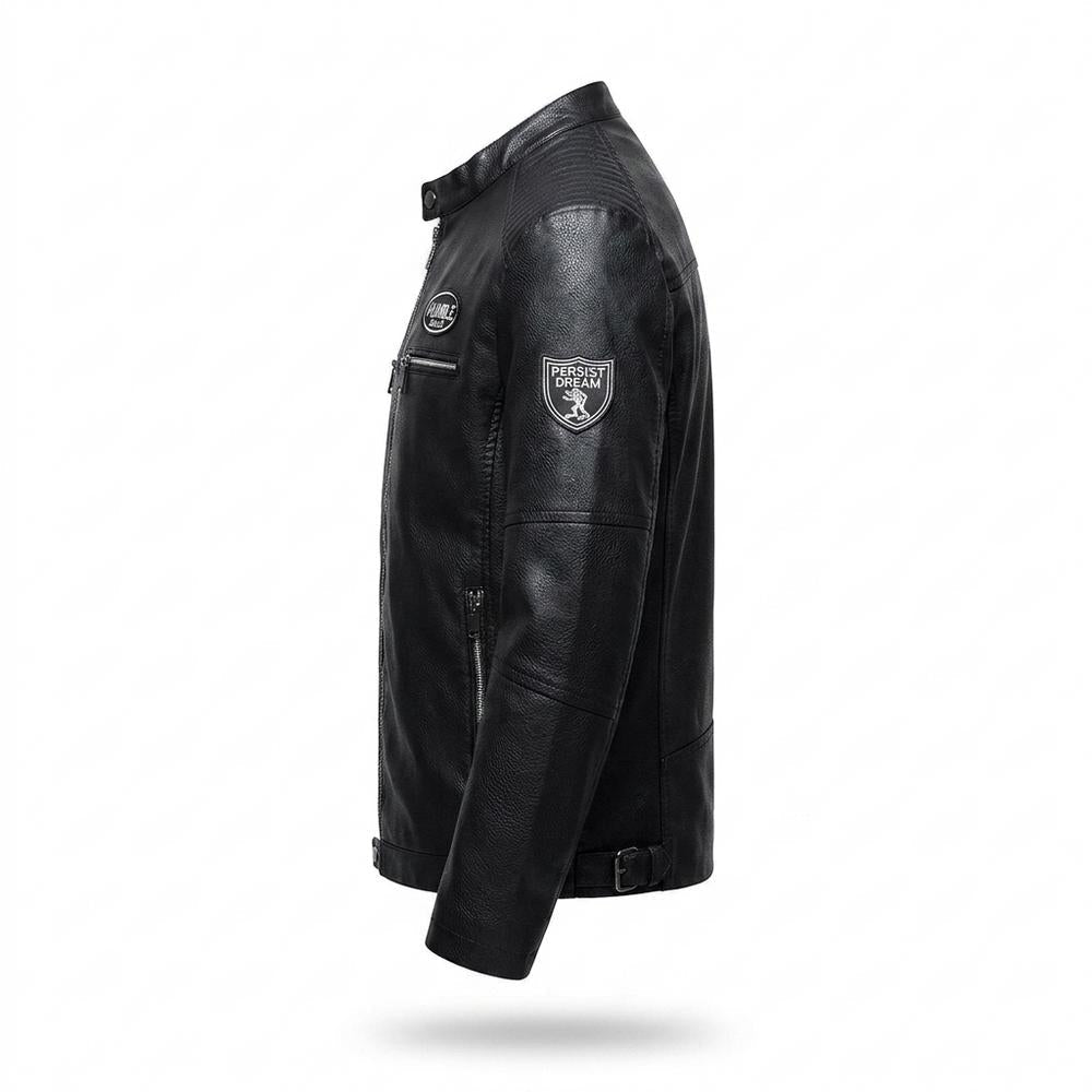 Lederjacken Outlet24 - Nuhav | Gesteppte Taillierte Lederjacke Herren
