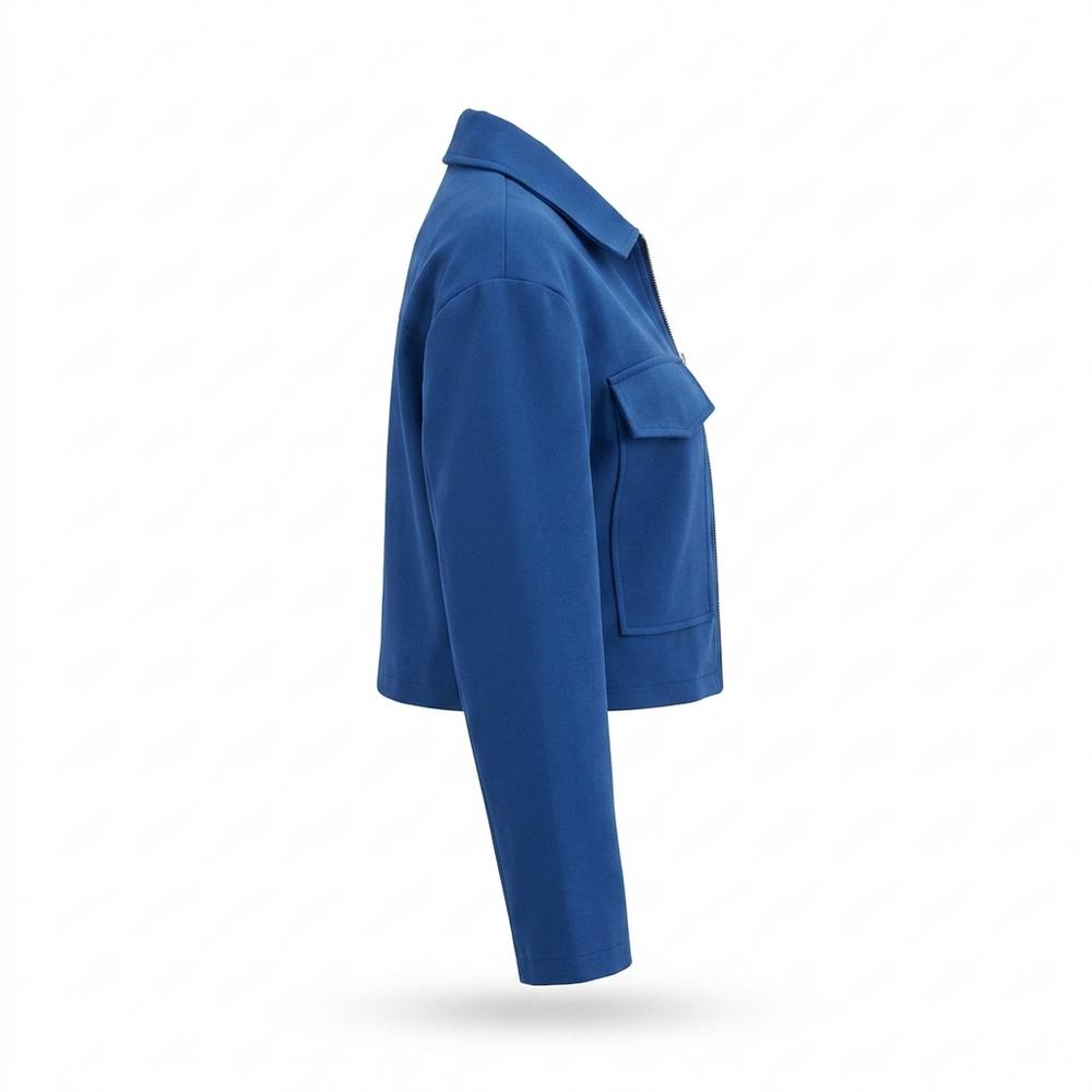 Lederjacken Outlet24 - Eowek | Kurze Glatte Jacke Damen