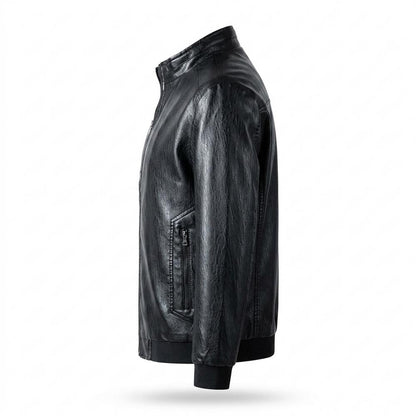 Lederjacken Outlet24 - Zimim | Strukturierte Gefütterte Lederjacke Herren