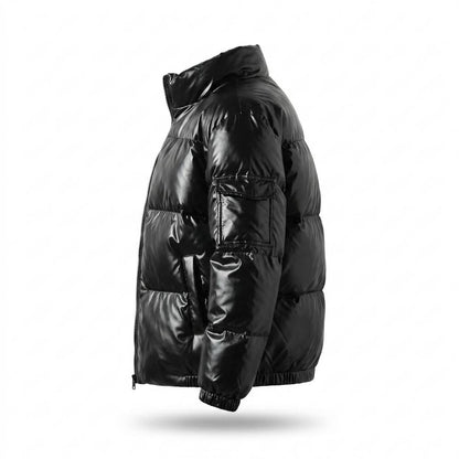 Lederjacken Outlet24 - Nusal | Glänzend Wattiert Jacke Unisex