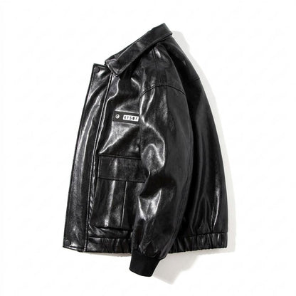 Lederjacken Outlet24 - Eubol | Glänzend Funktional Lederjacke Unisex
