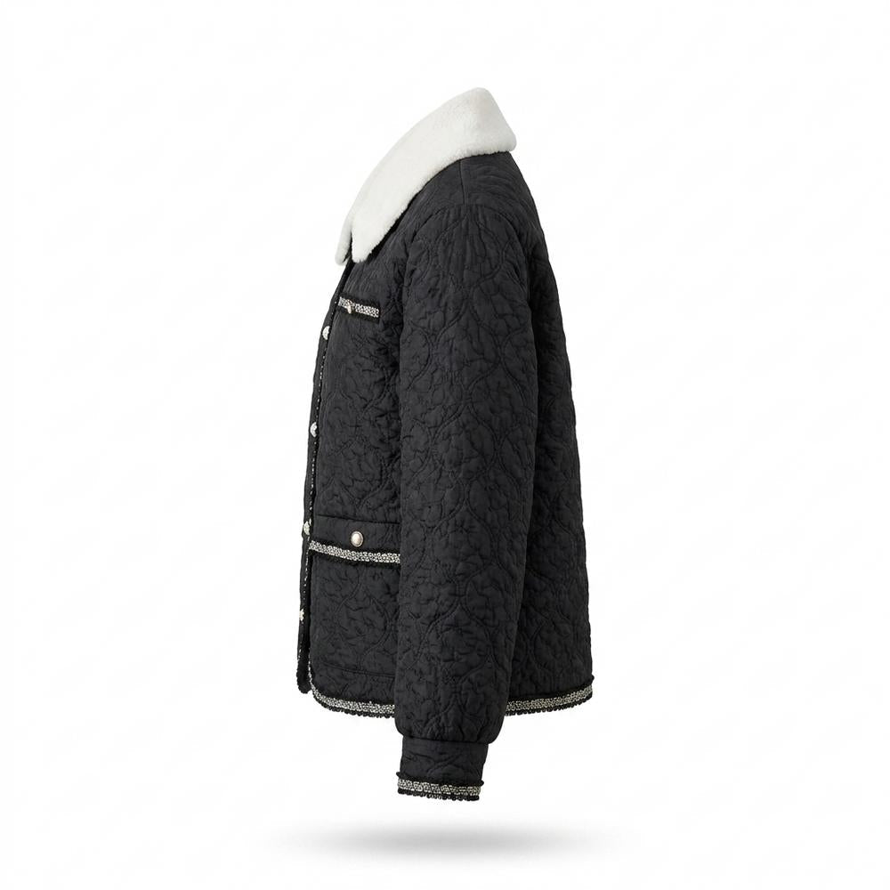 Lederjacken Outlet24 - Renuv | Gesteppte Strukturierte Jacke Damen