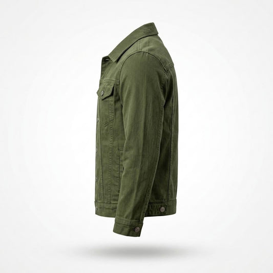 Lederjacken Outlet24 - Yemav | Geknöpfte Unifarbene Jacke Herren