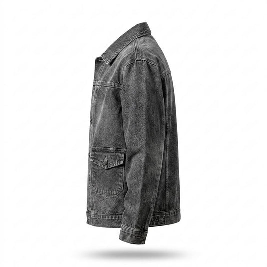 Lederjacken Outlet24 - Savek | Geknöpft Gewaschen Jacke Herren