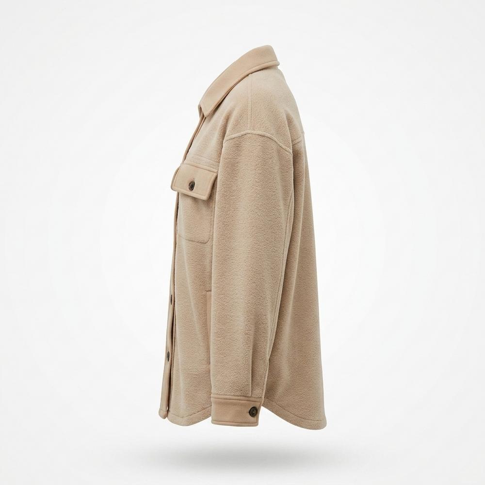 Lederjacken Outlet24 - Sosev | Geknöpft Strukturiert Jacke Damen