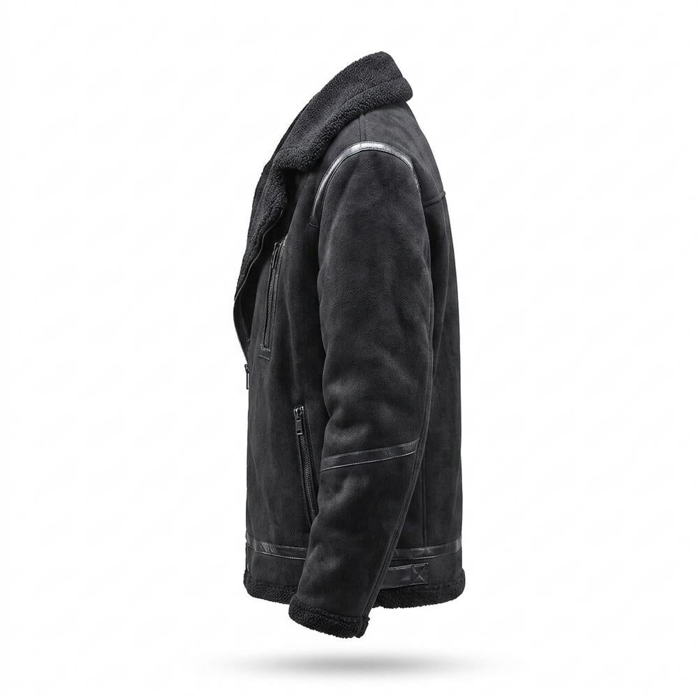 Lederjacken Outlet24 - Misis | Gefüttert Veloursartig Wildleder-Jacke Herren