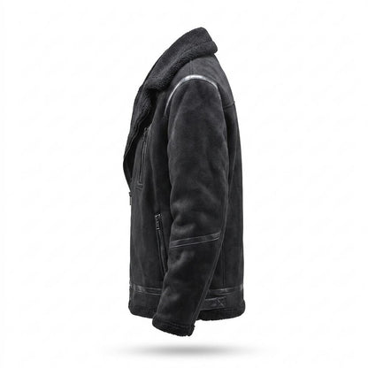 Lederjacken Outlet24 - Misis | Gefüttert Veloursartig Wildleder-Jacke Herren