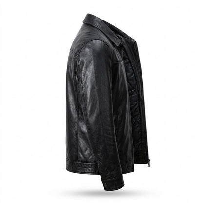 Lederjacken Outlet24 - Dahol | Gesteppt Gefüttert Lederjacke Herren