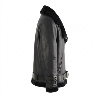 Lederjacken Outlet24 - Vuwit | Gefüttert Asymmetrisch Lederjacke Unisex