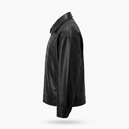 Lederjacken Outlet24 - Euvak | Reißverschluss Glatt Lederjacke Herren