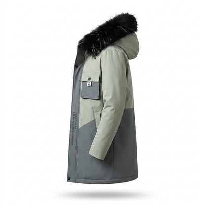 Lederjacken Outlet24 - Nufik | Gefütterter Winter Mantel Herren