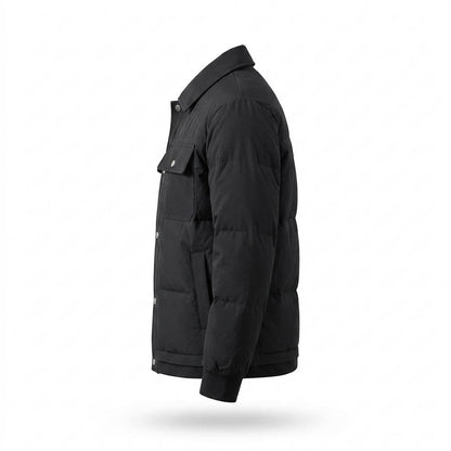 Lederjacken Outlet24 - Yavun | Wattiert Geknöpft Jacke Herren