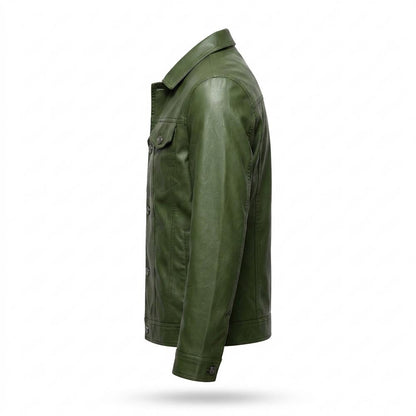 Lederjacken Outlet24 - Lebas | Geknöpft Gekragt Lederjacke Herren