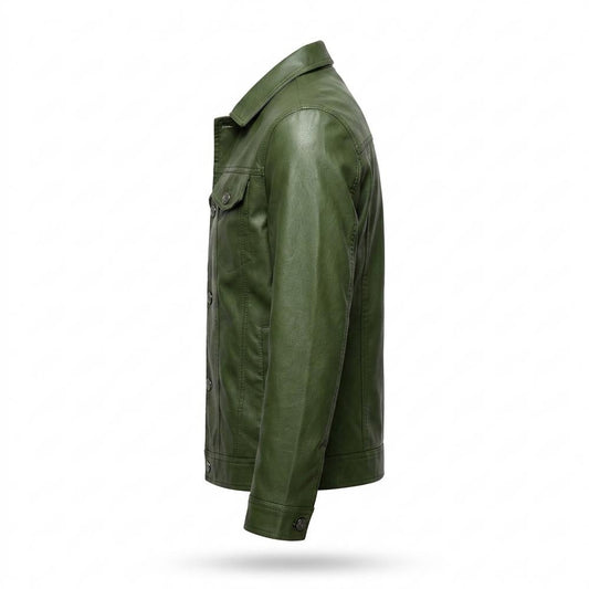 Lederjacken Outlet24 - Lebas | Geknöpft Gekragt Lederjacke Herren